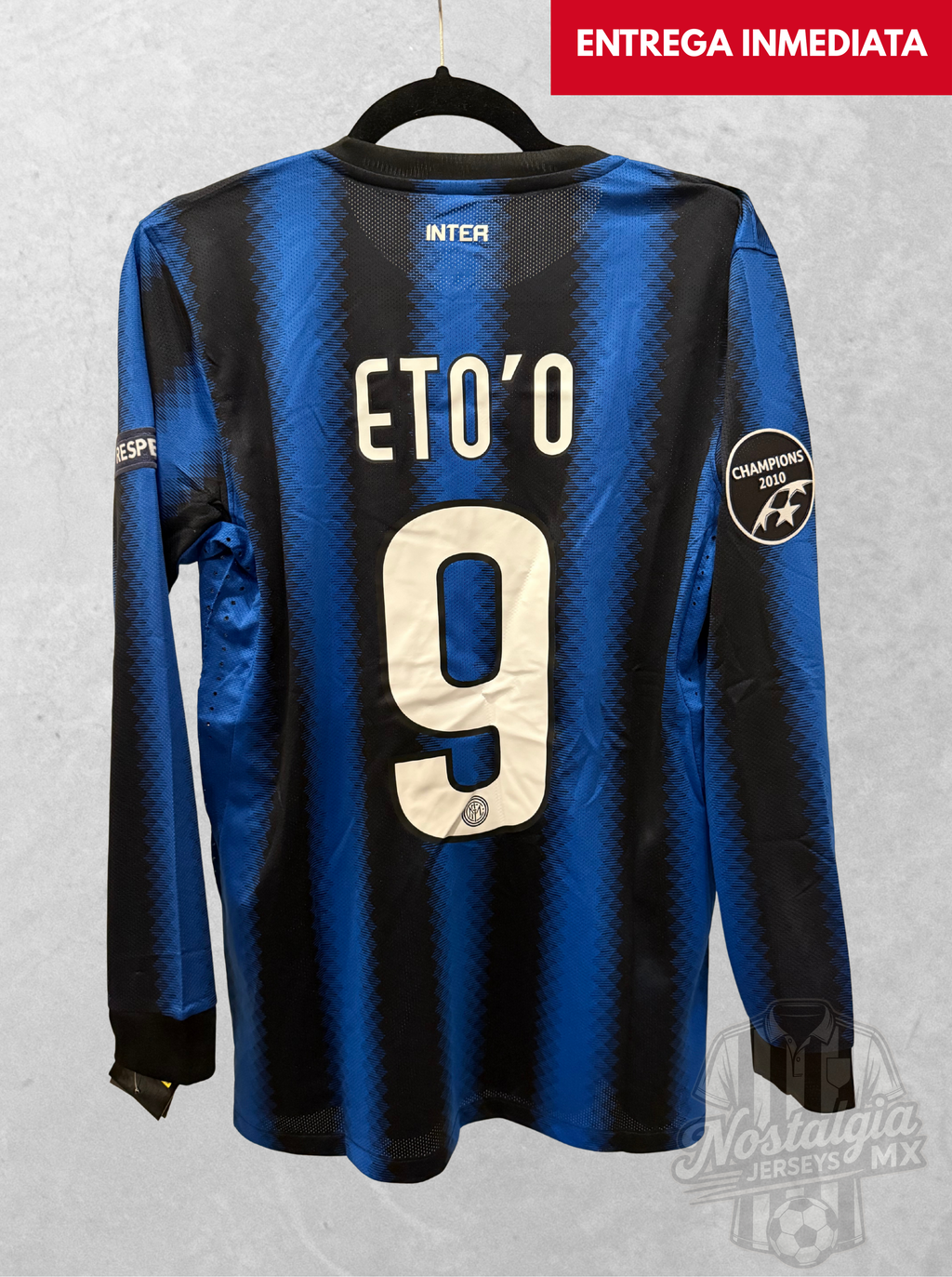 Inter Milan 2010/11 local manga larga Eto'o 9 - S