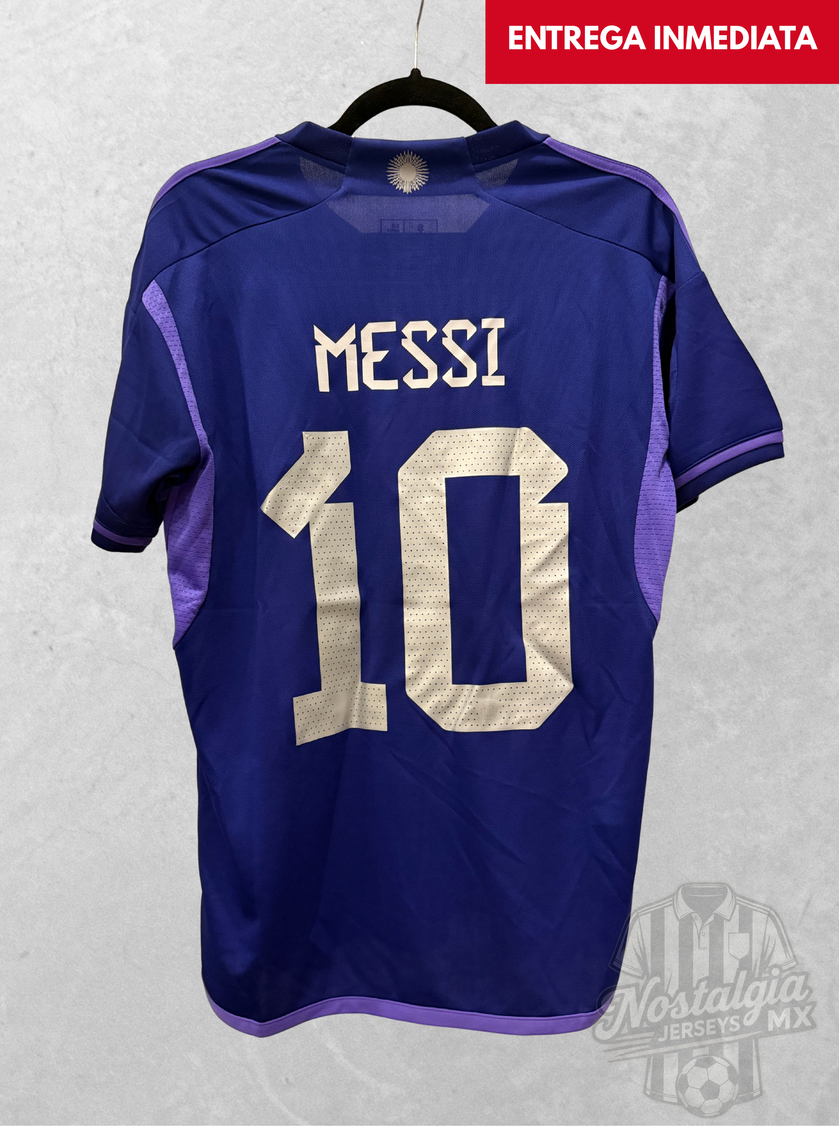 Argentina 2022 visita aficionado Messi 10 - S
