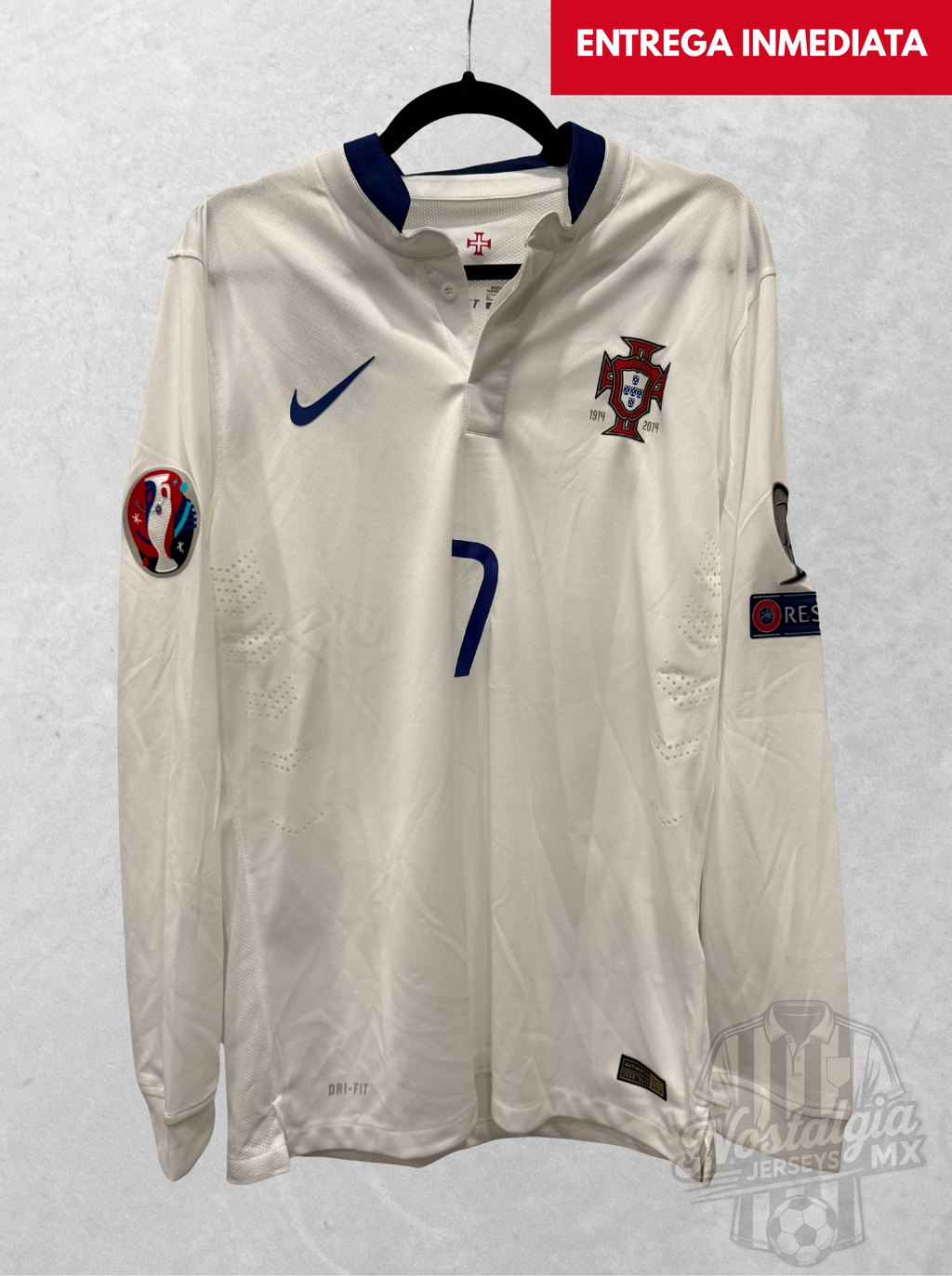 Portugal 2014 visita manga larga jugador Ronaldo 7 - XL