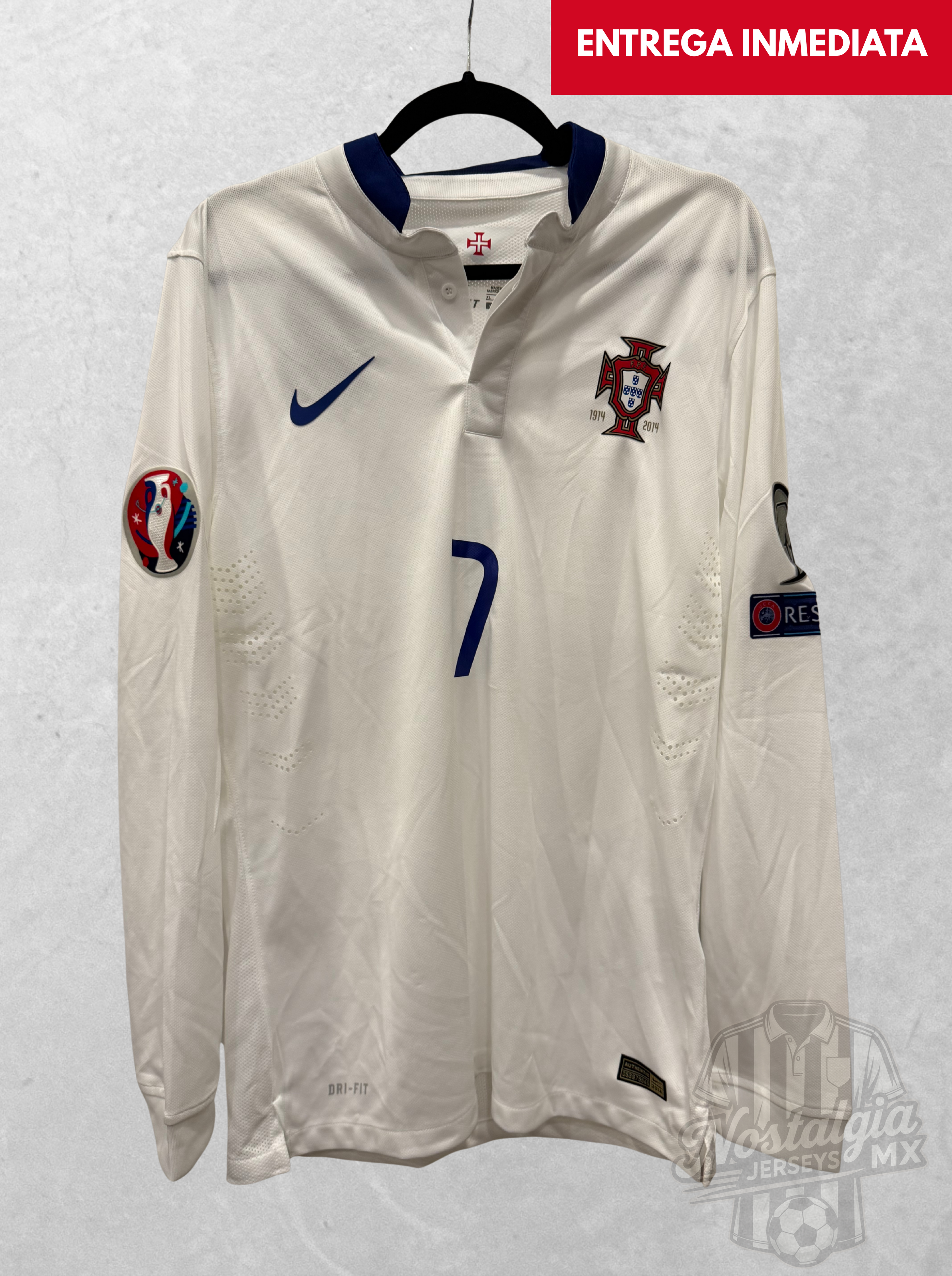 Portugal 2014 visita manga larga jugador Ronaldo 7 - XL