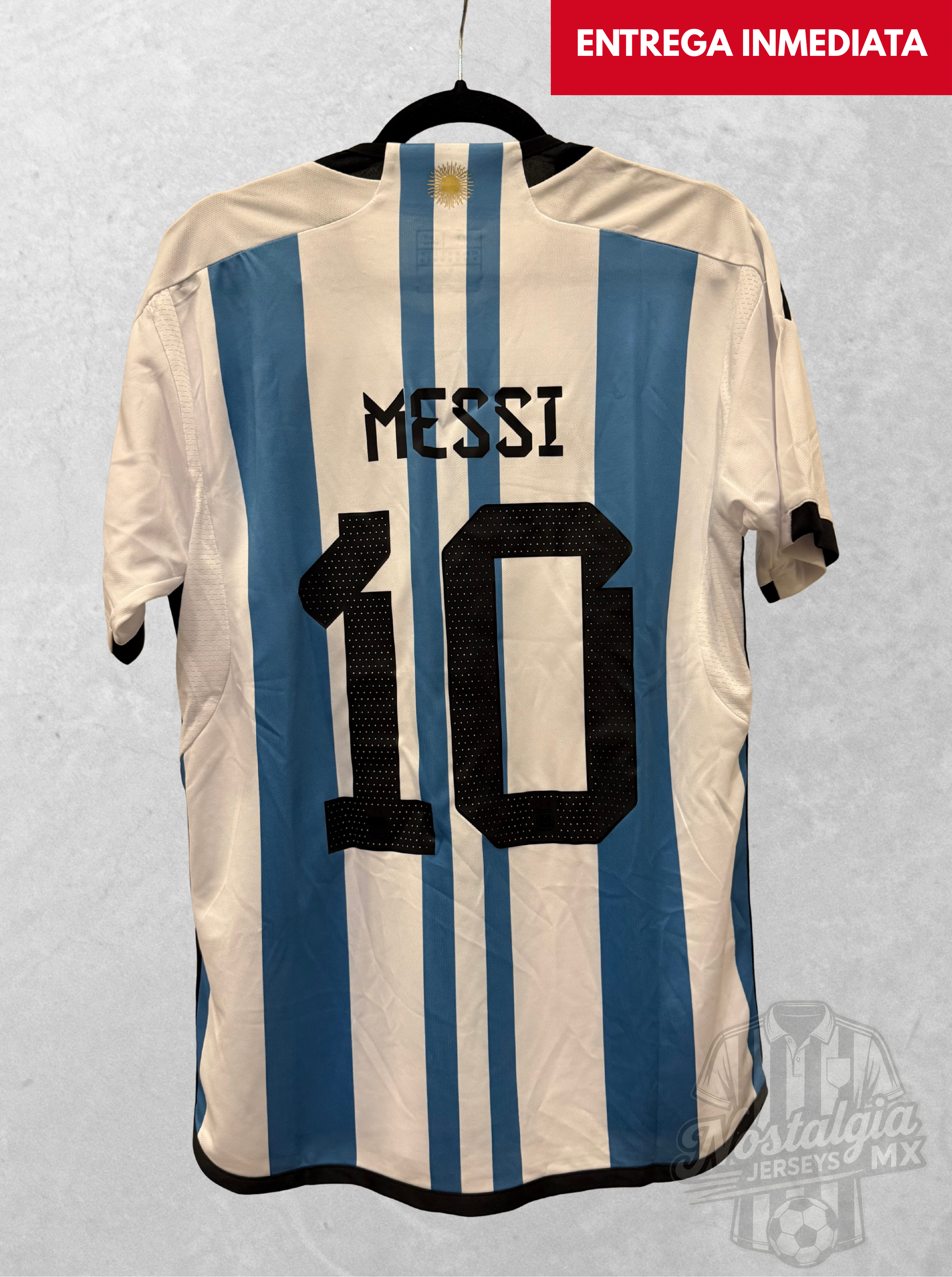 Argentina 2022 local aficionado Messi 10 - M