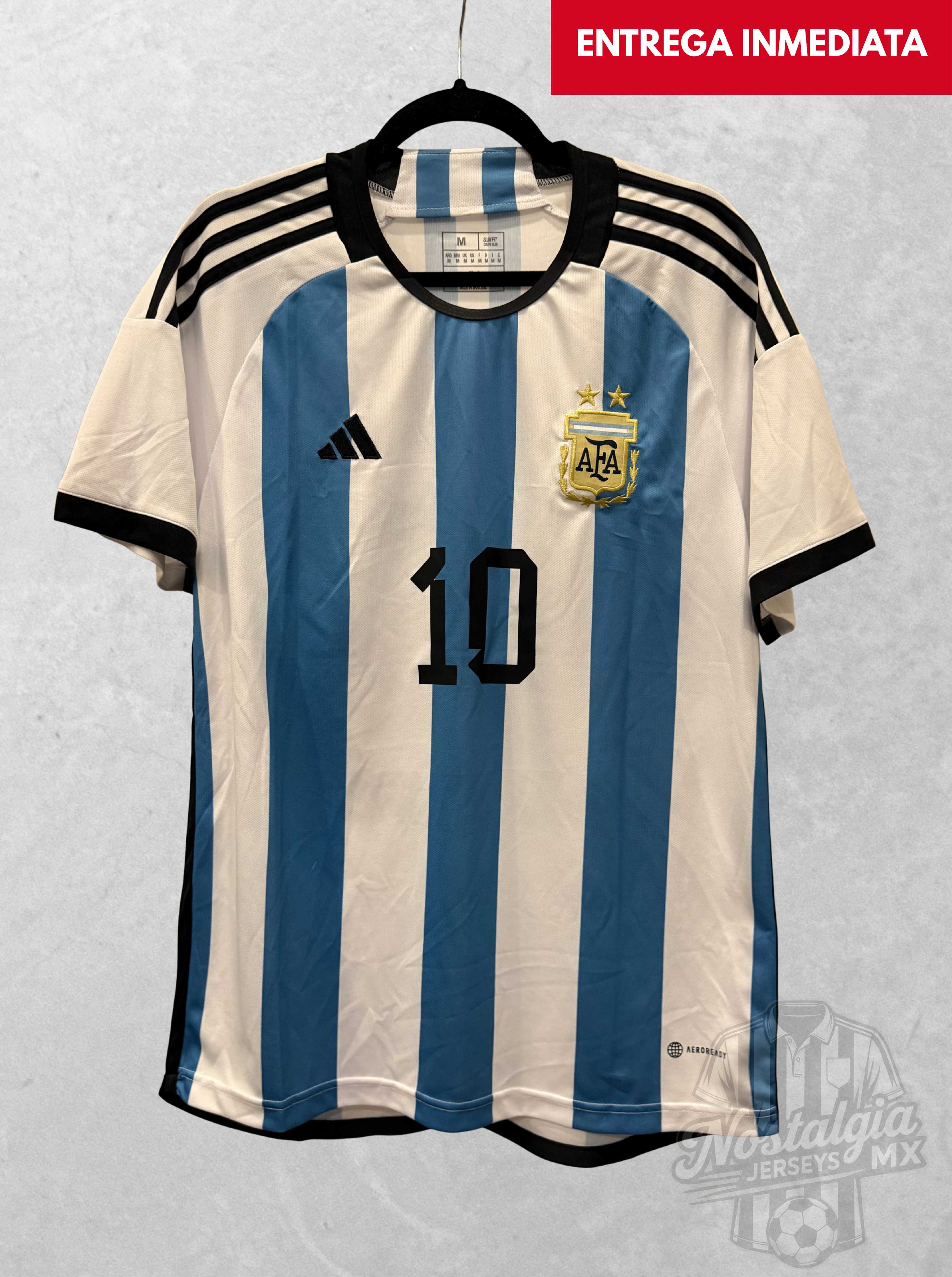 Argentina 2022 local aficionado Messi 10 - M