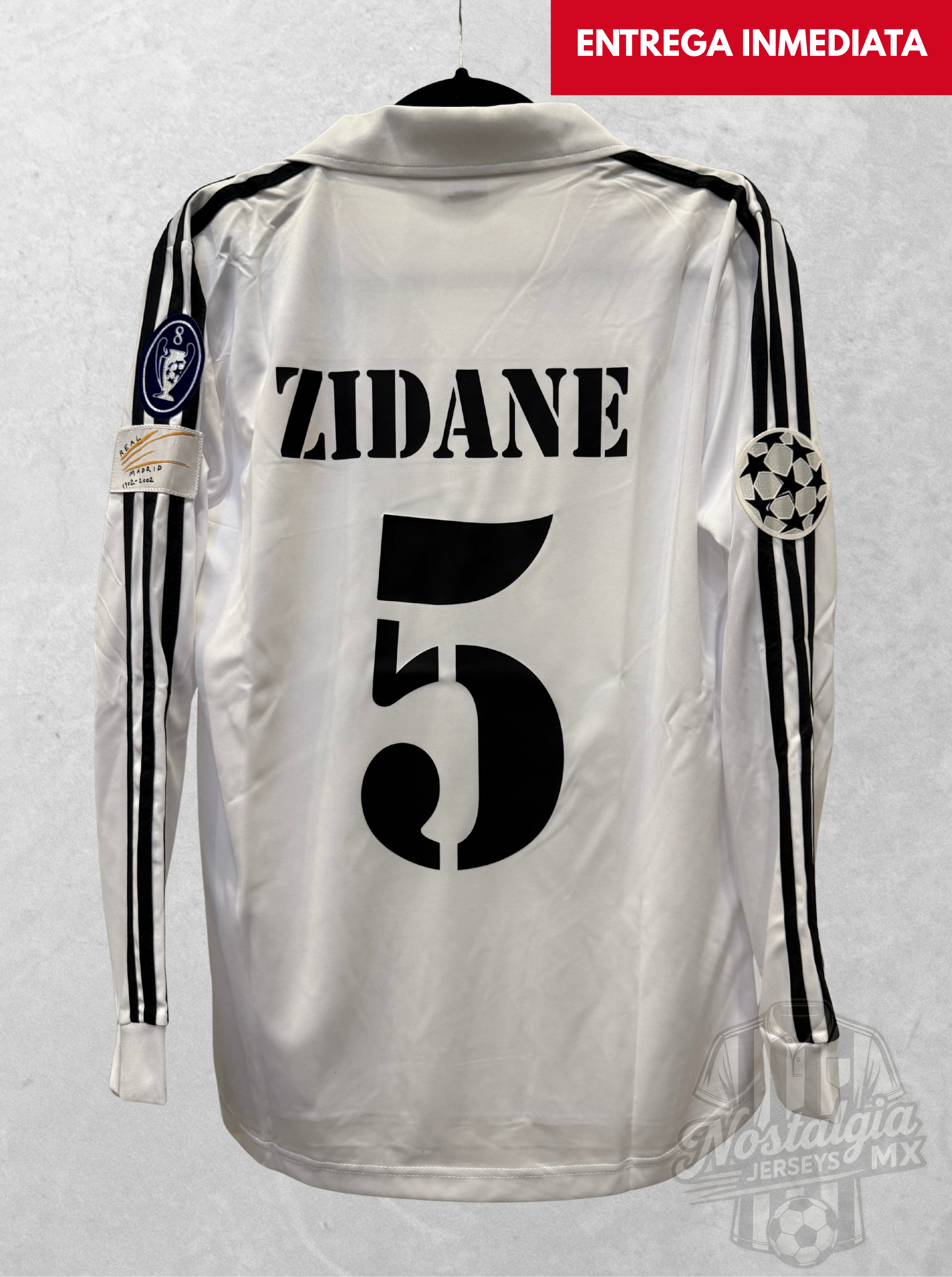 Real Madrid 2001/02 local manga larga Zidane 5 - S
