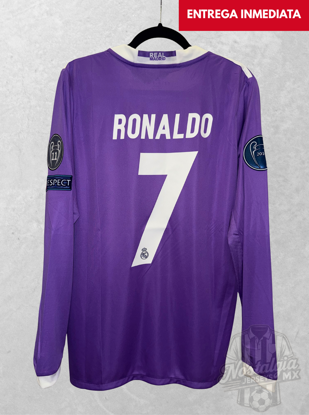 Real Madrid 2016/17 Final Champions League manga larga Ronaldo 7 - M