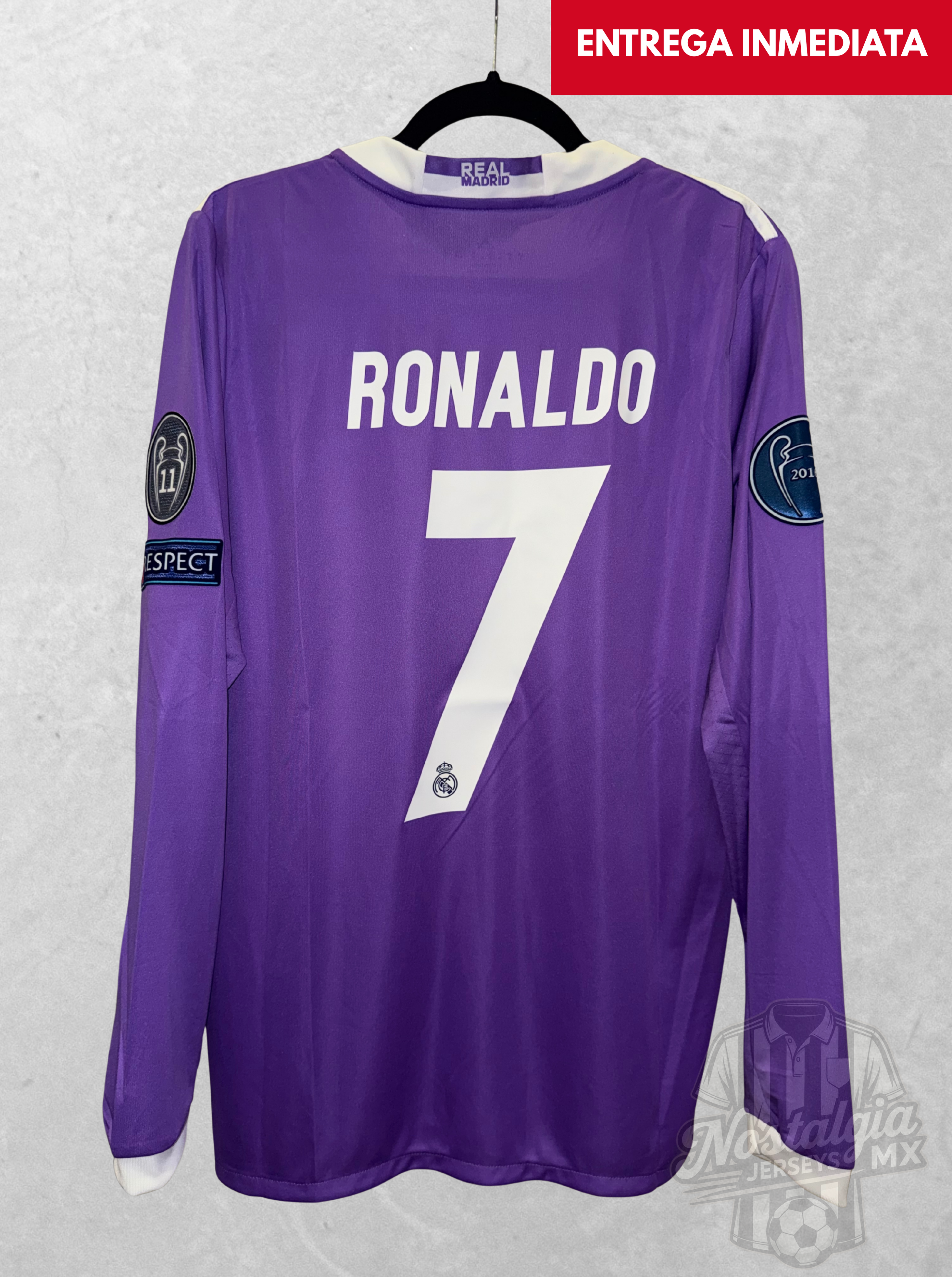 Real Madrid 2016/17 Final Champions League manga larga Ronaldo 7 - M