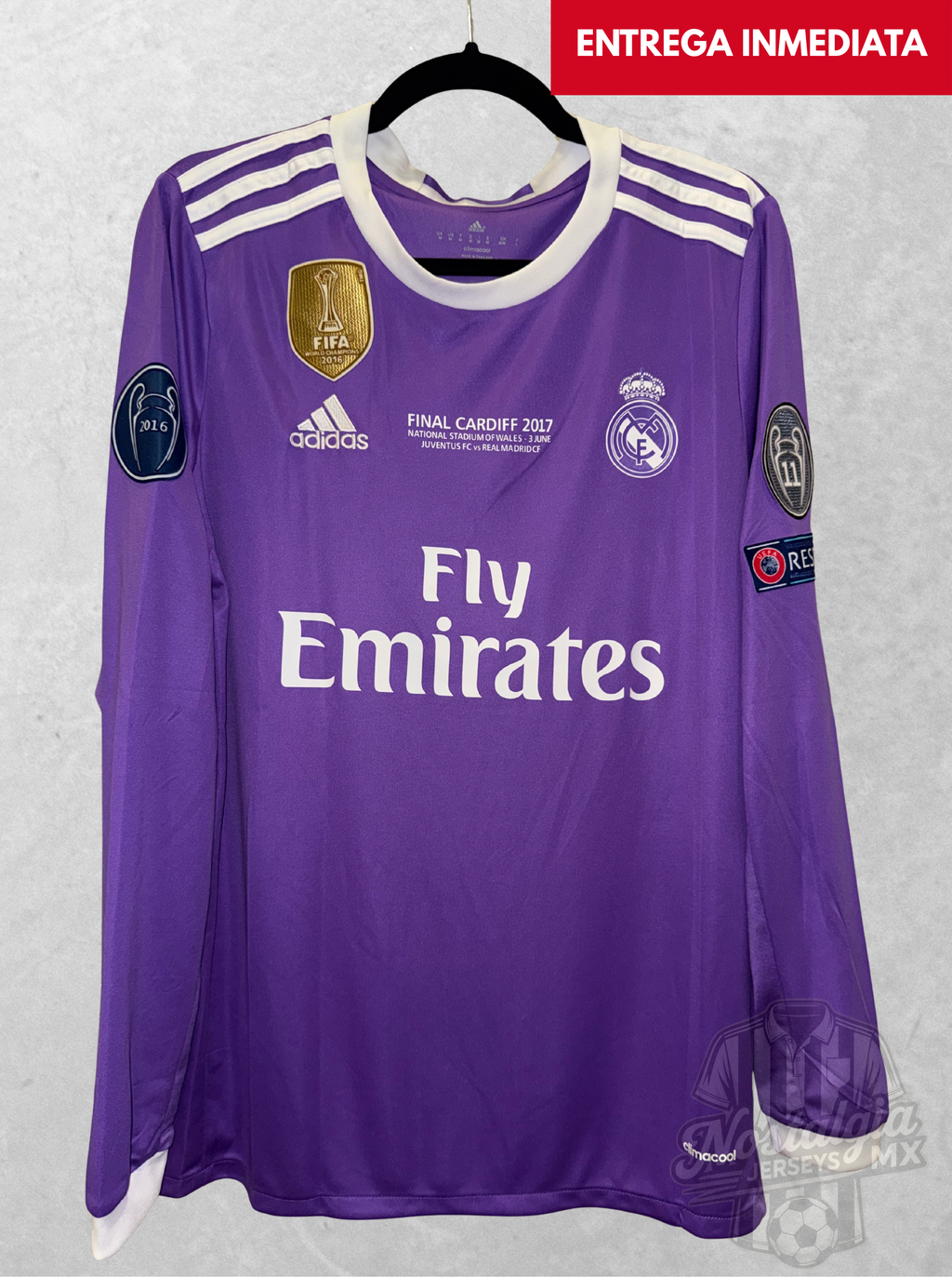 Real Madrid 2016/17 Final Champions League manga larga Ronaldo 7 - M