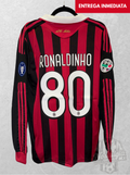 AC Milan 2009/10 local manga larga Ronaldinho 80 - M
