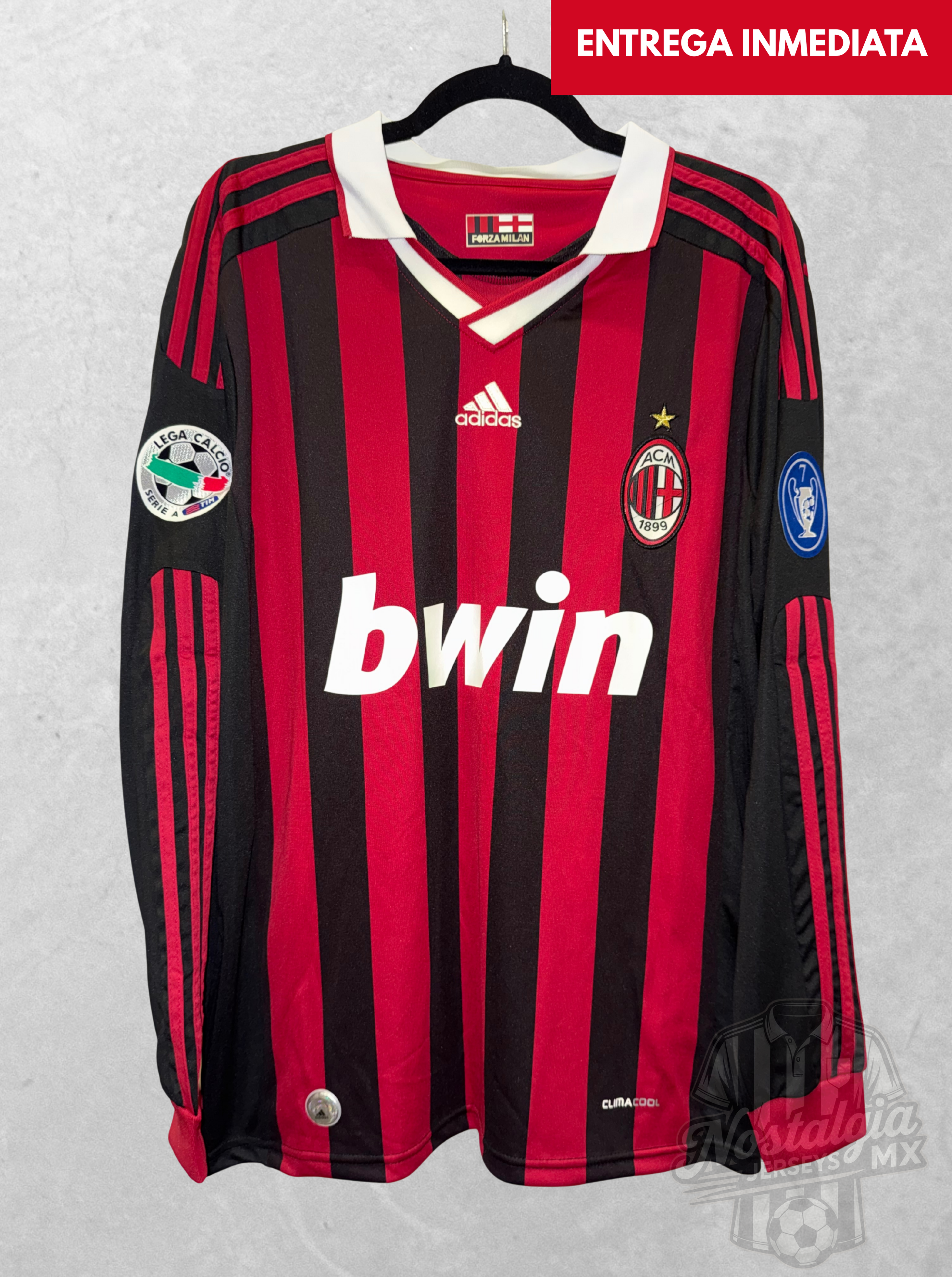 AC Milan 2009/10 local manga larga Ronaldinho 80 - M