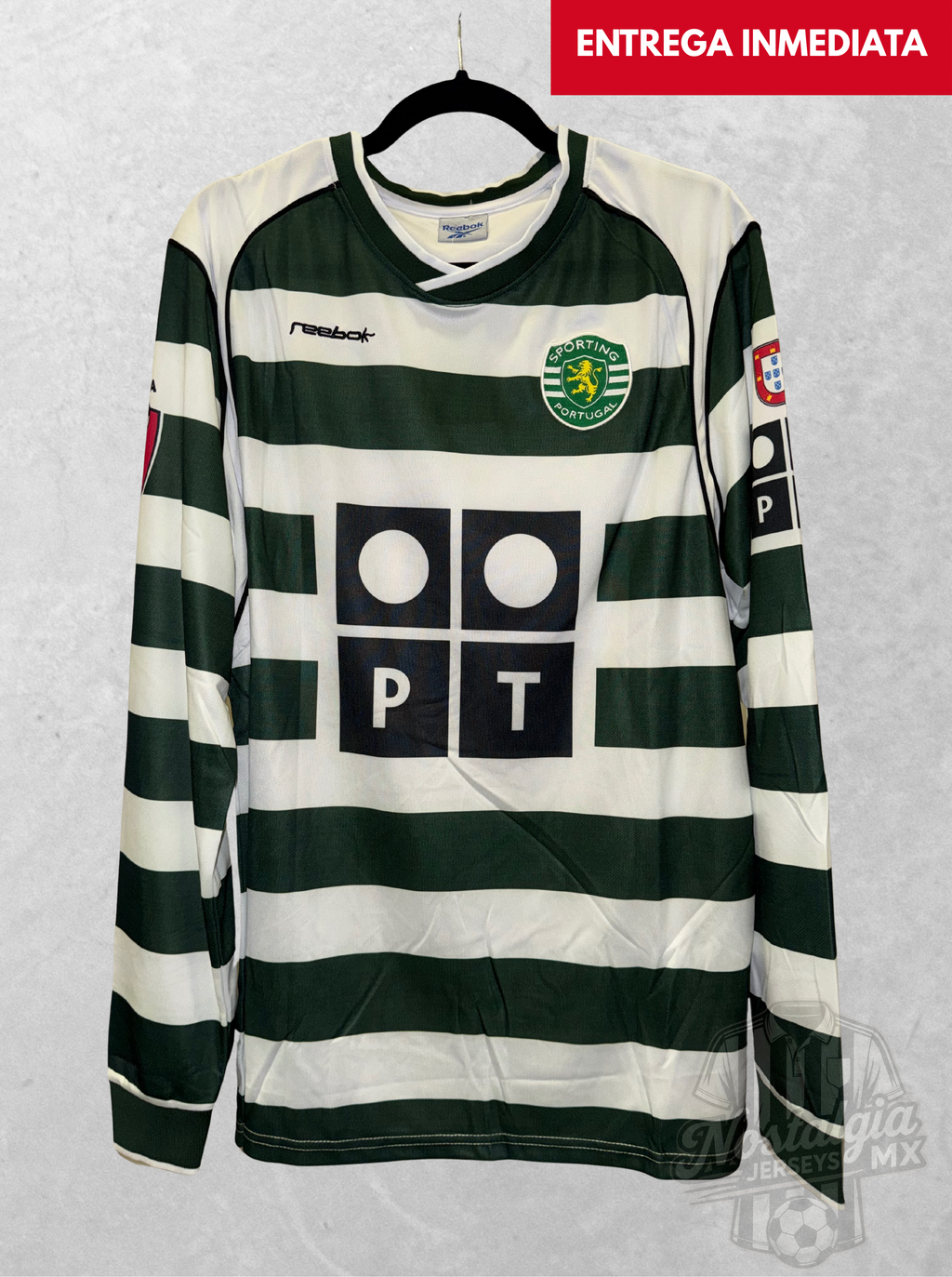 Sporting de Lisboa 2002/03 local manga larga C. Ronaldo 28 - XXL