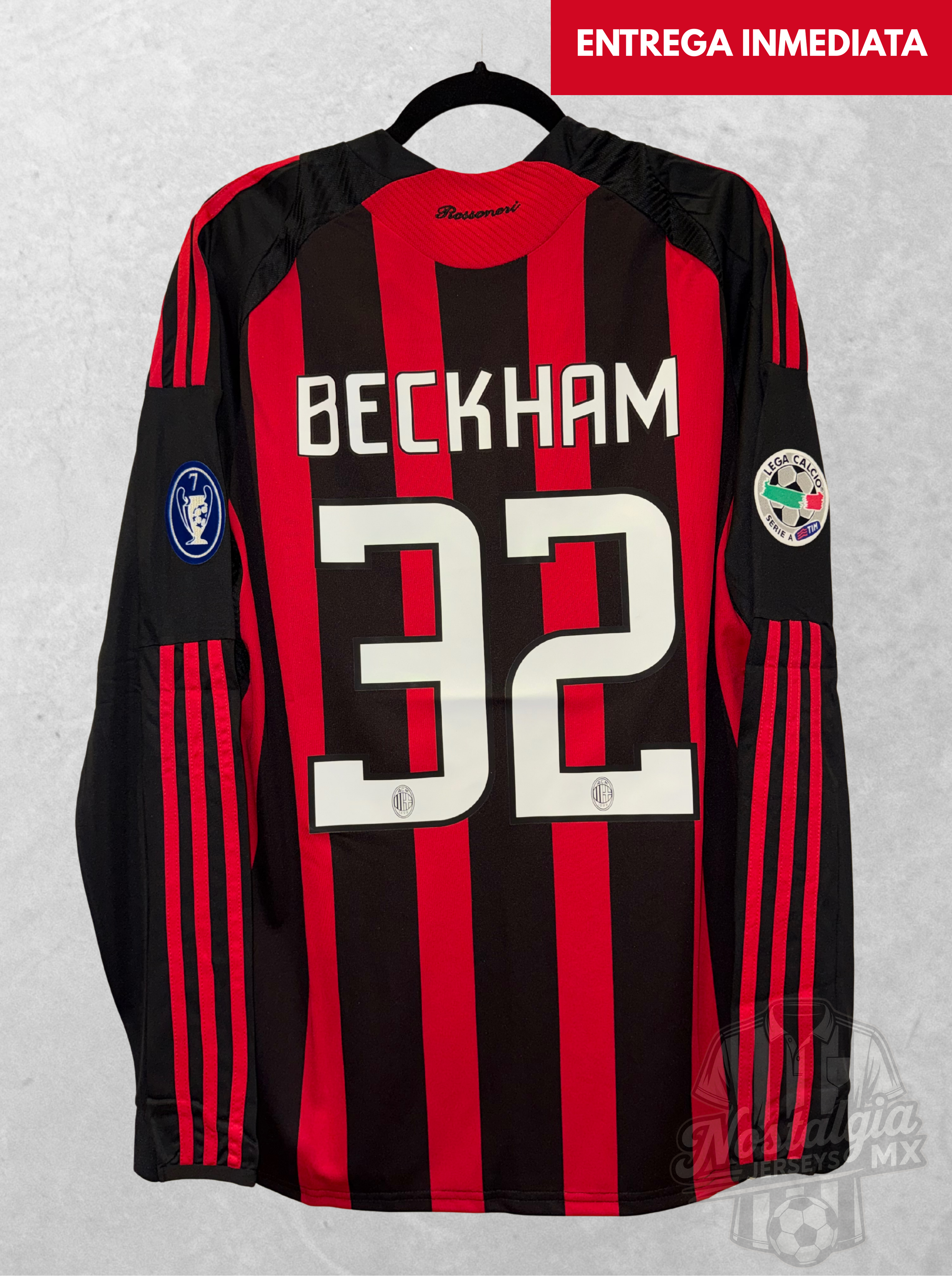 AC Milan 2008/09 local manga larga Beckham 32 - XL