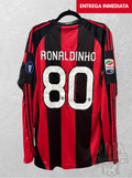 AC Milan 2010/11 local manga larga Ronaldinho 80 - XL