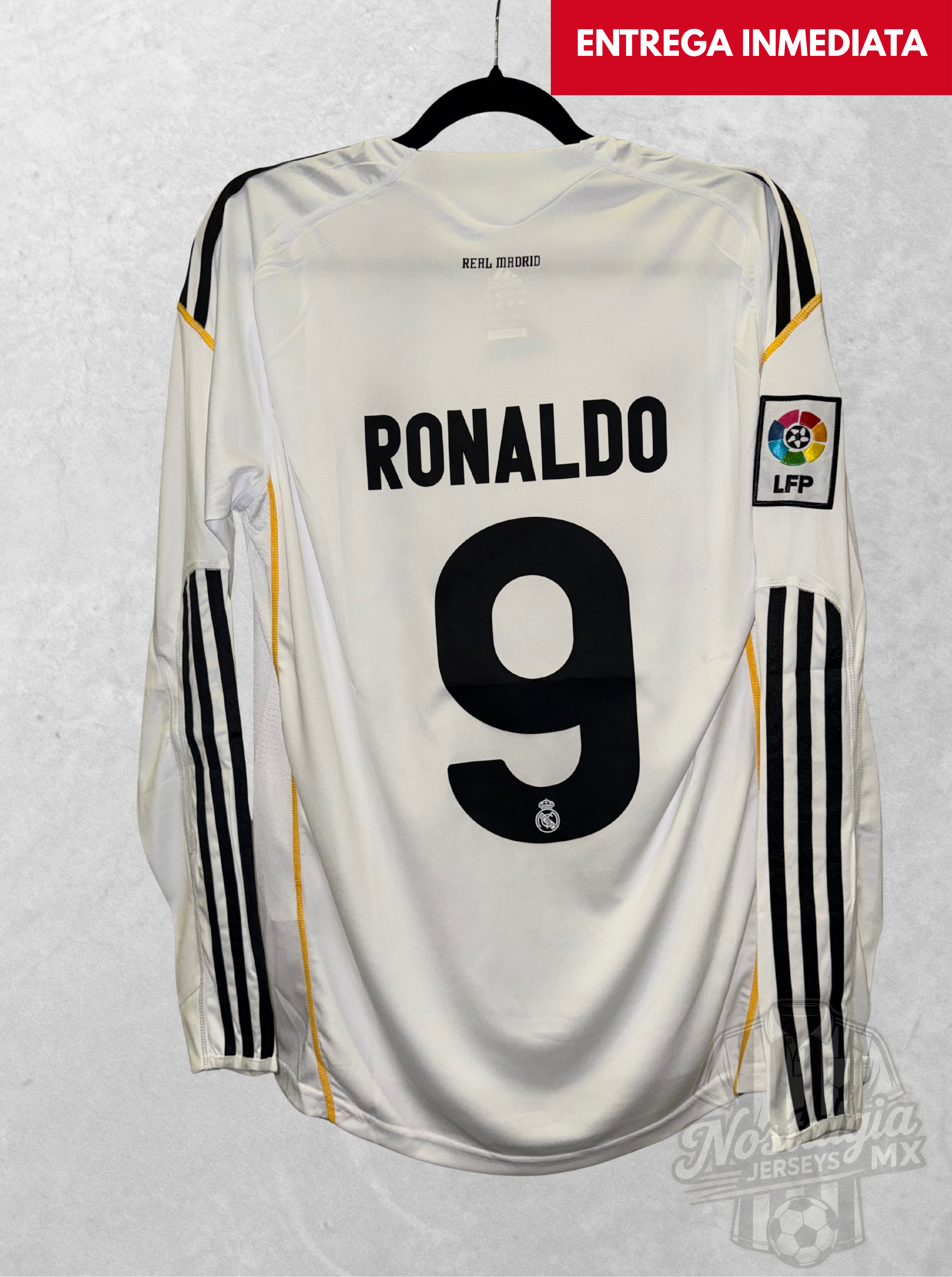 Real Madrid 2009/10 local manga larga Ronaldo 9 - L