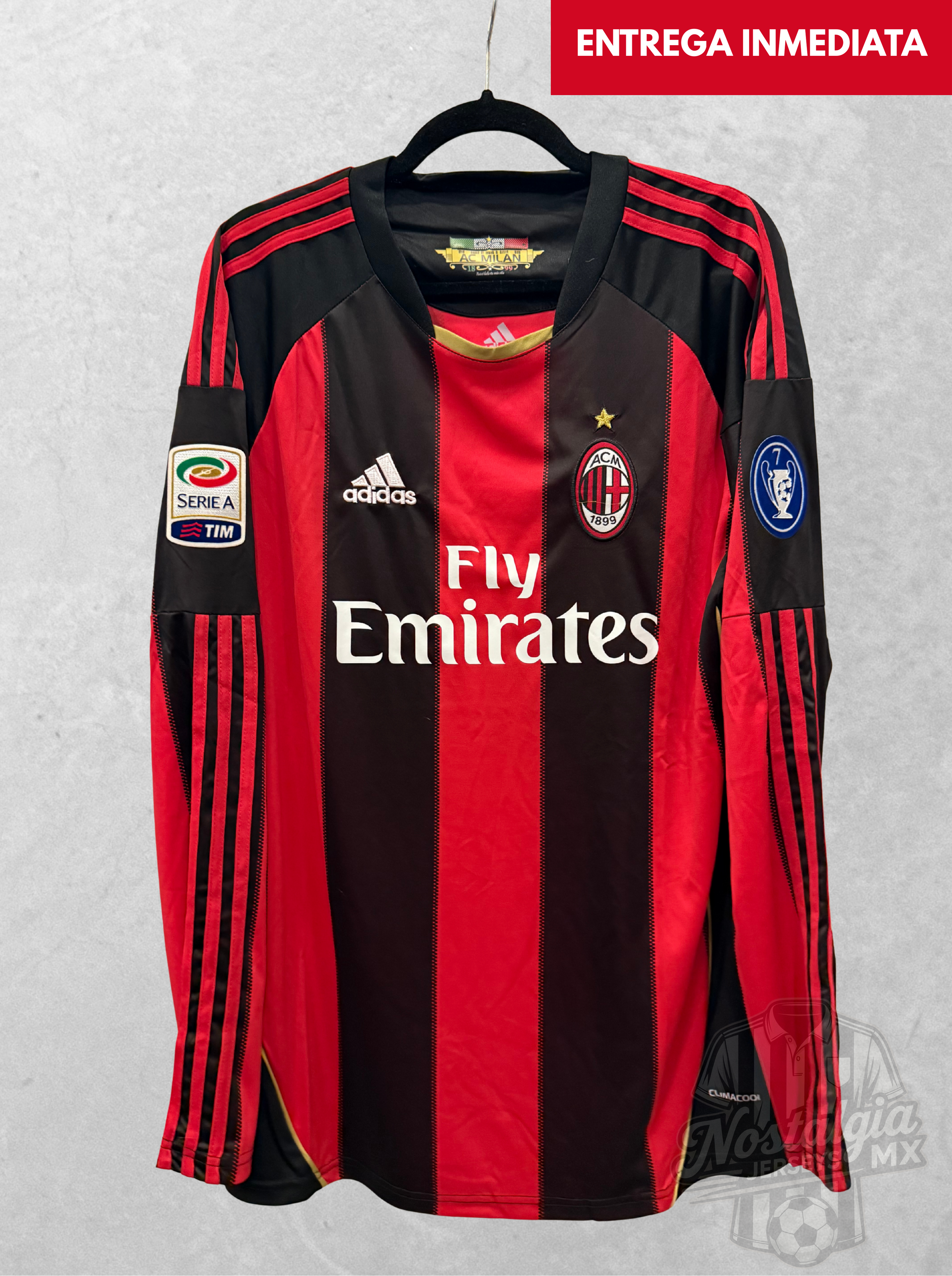 AC Milan 2010/11 local manga larga Ronaldinho 80 - XL
