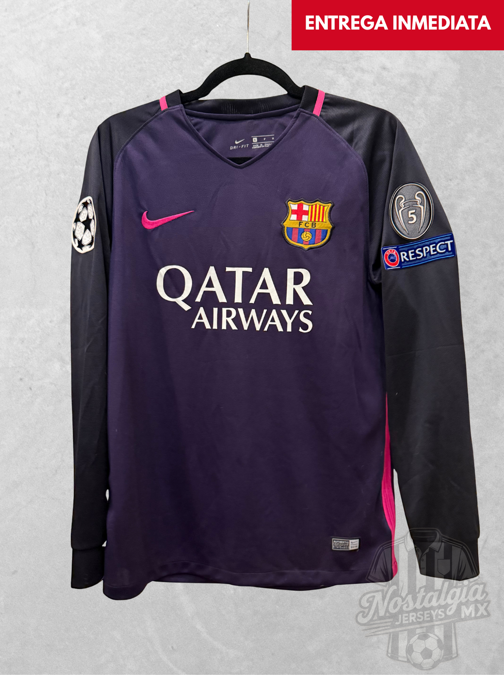 Barcelona 2016/17 visita manga larga Neymar Jr 11 - M