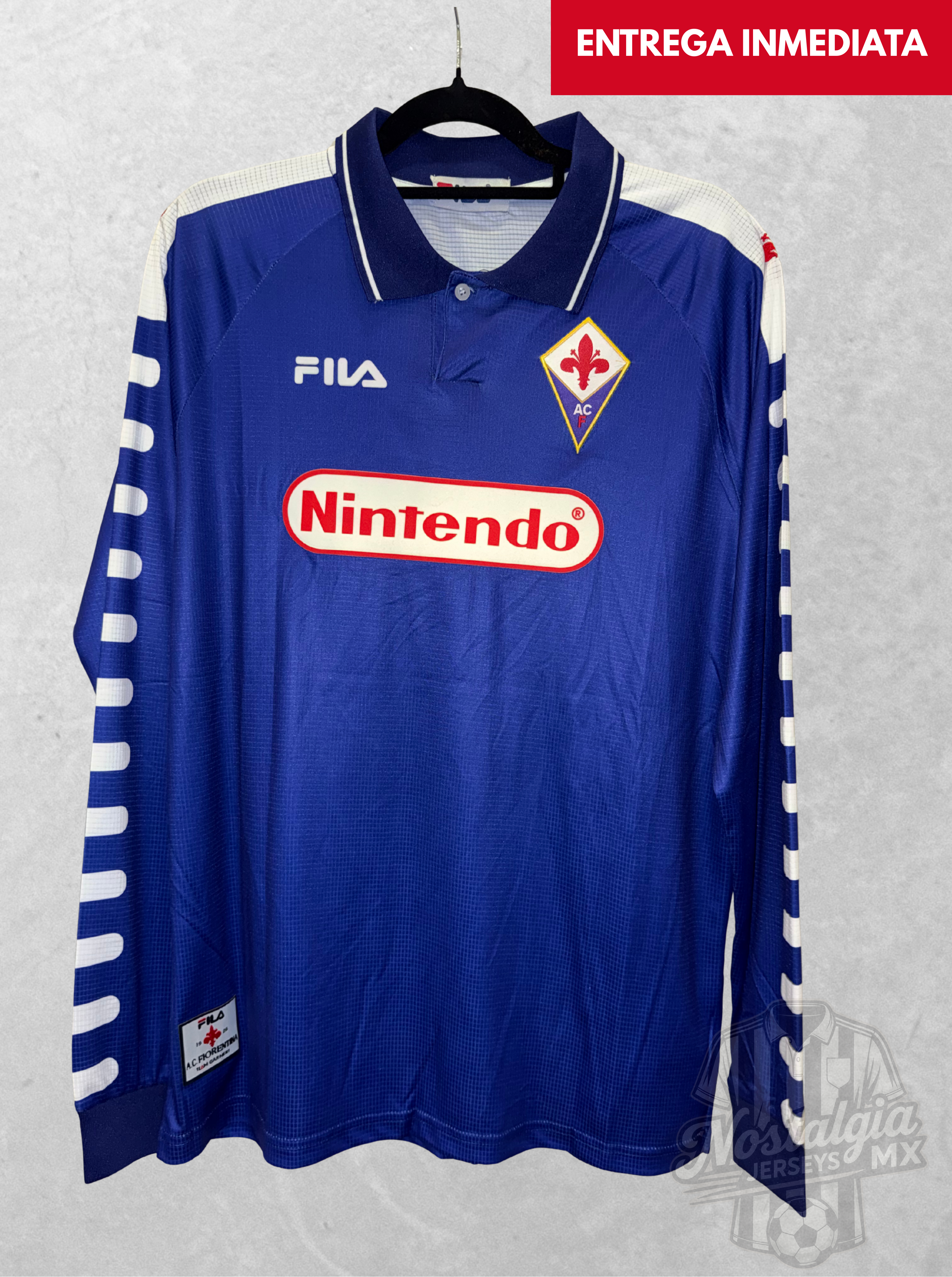 Fiorentina 1998/99 local manga larga Batistuta 9 - L