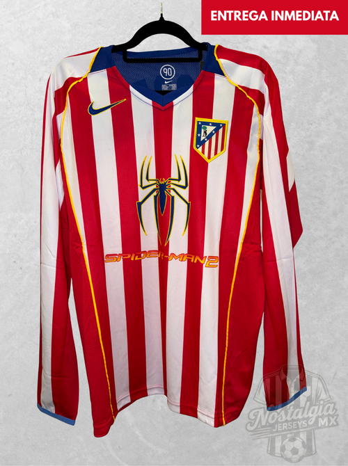 Atlético Madrid 2004/05 local Spiderman manga larga Torres 9 - L