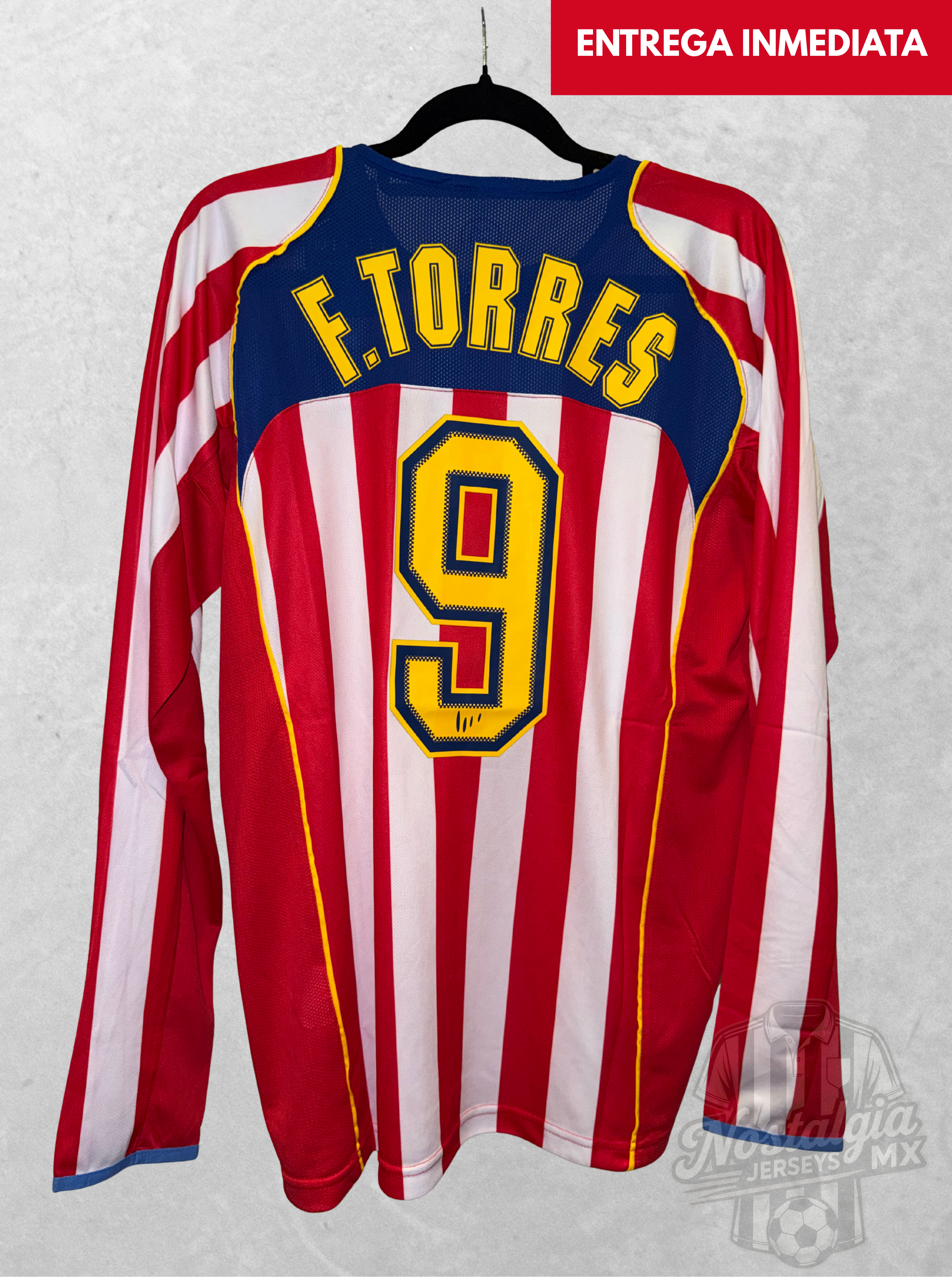 Atlético Madrid 2004/05 local Spiderman manga larga Torres 9 - L