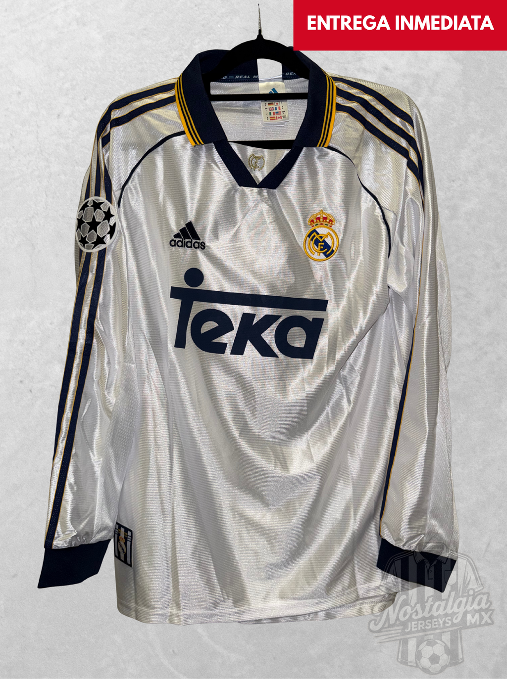 Real Madrid 1998/99 local manga larga R. Carlos 3 - L
