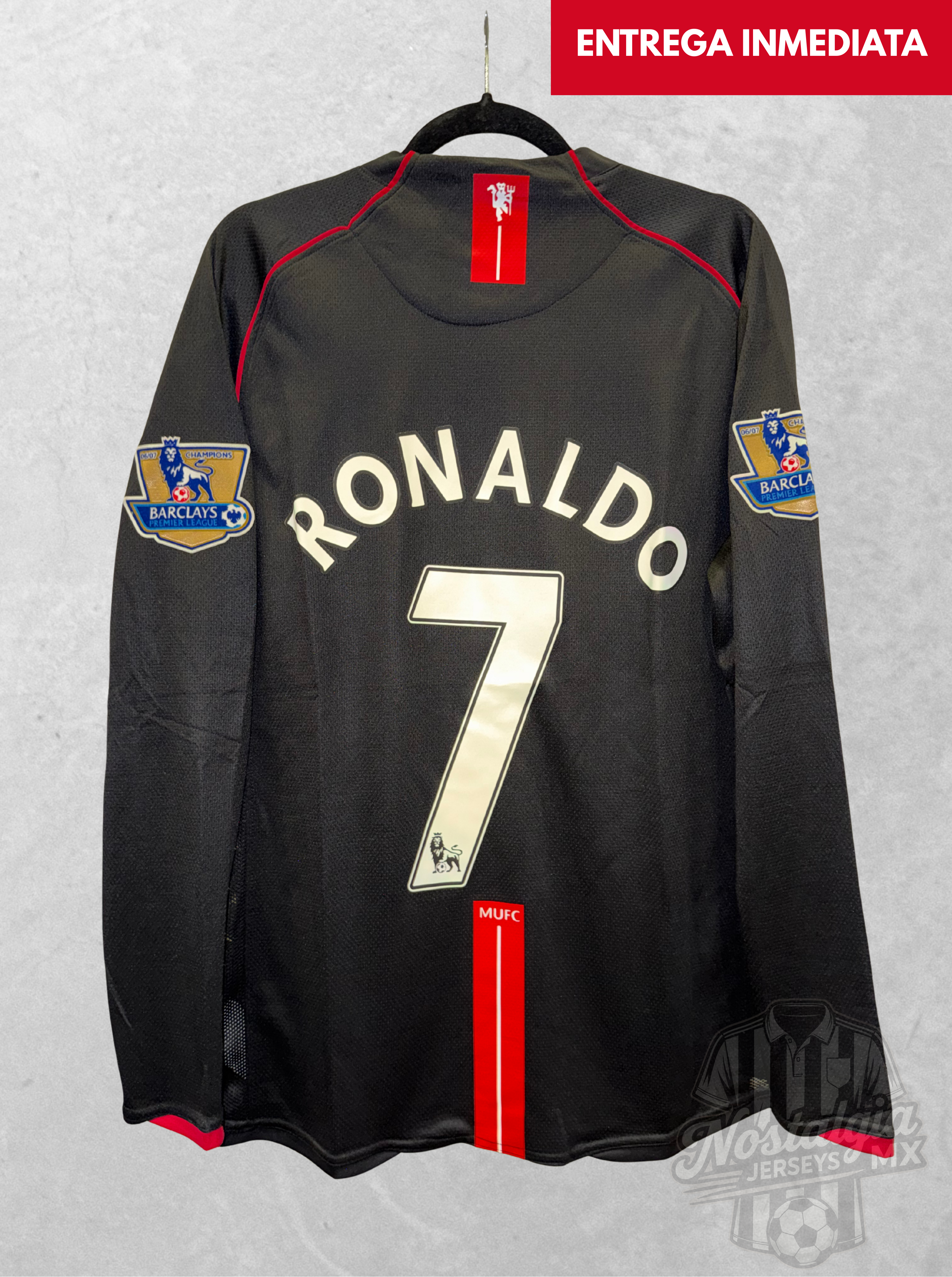 Manchester United 2007/08 visita manga larga Ronaldo 7 - M