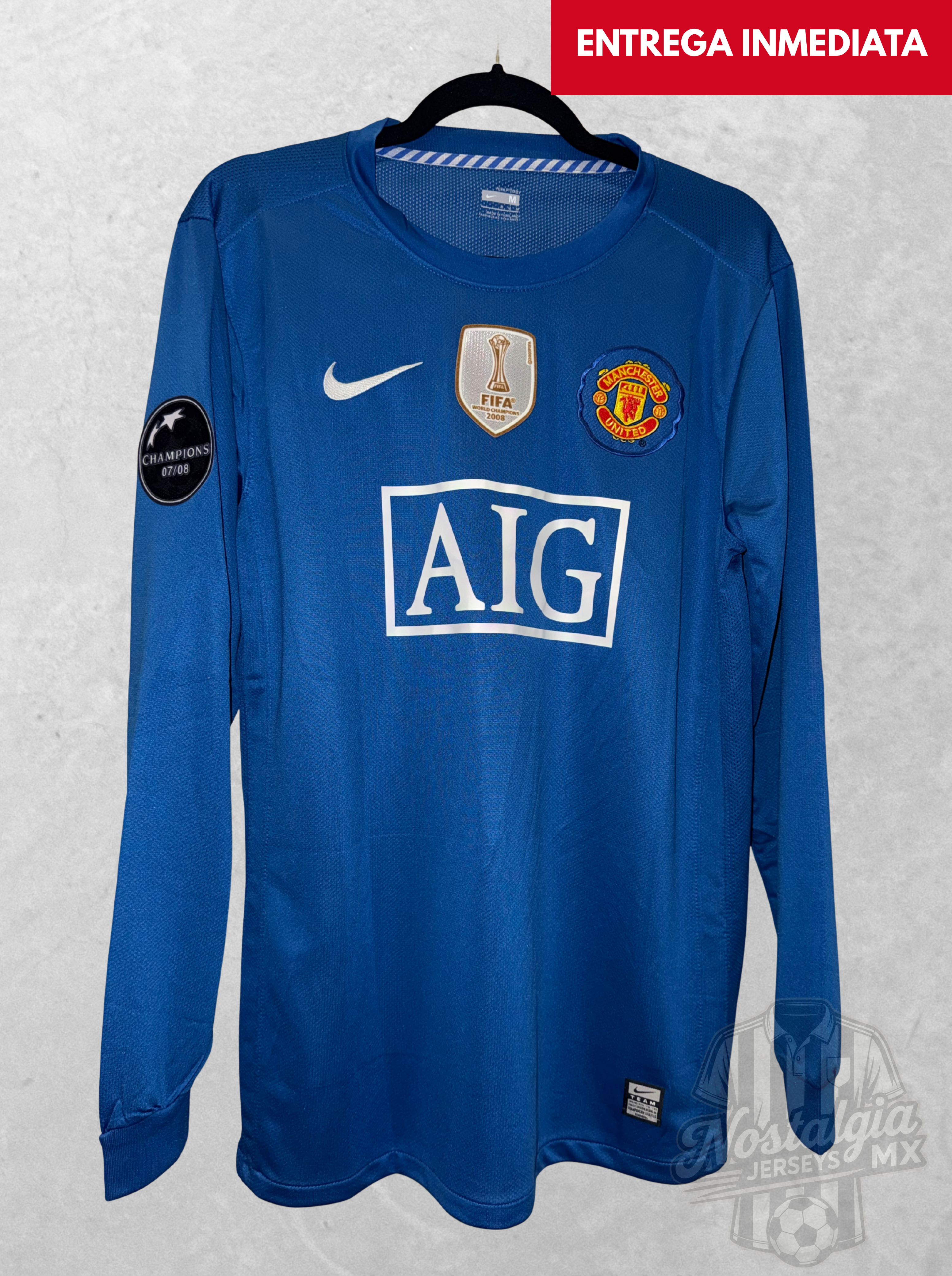 Manchester United 2008/09 tercera manga larga Ronaldo 7 - M