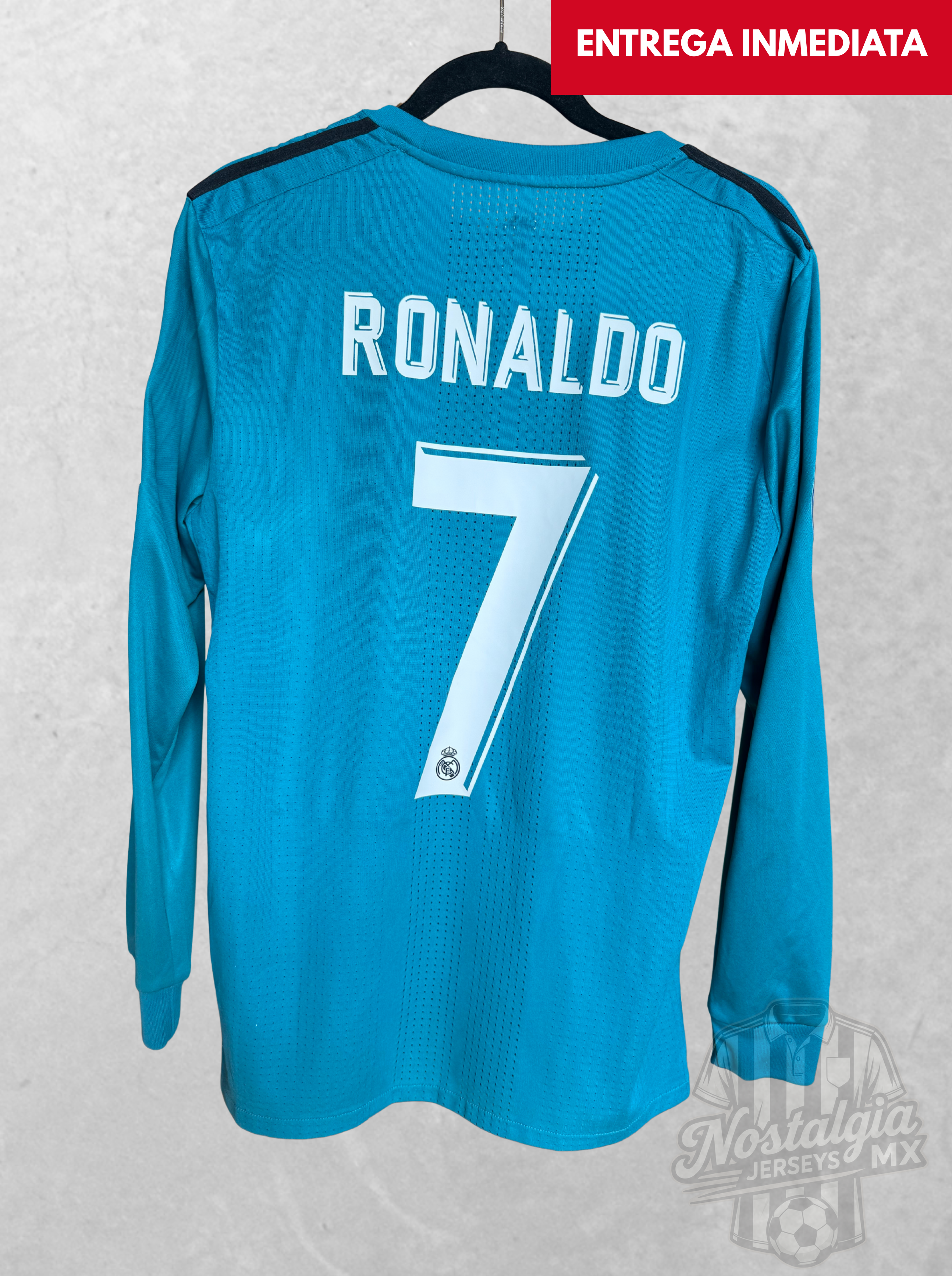 Real Madrid 2017/18 tercera jugador manga larga Ronaldo 7 - M
