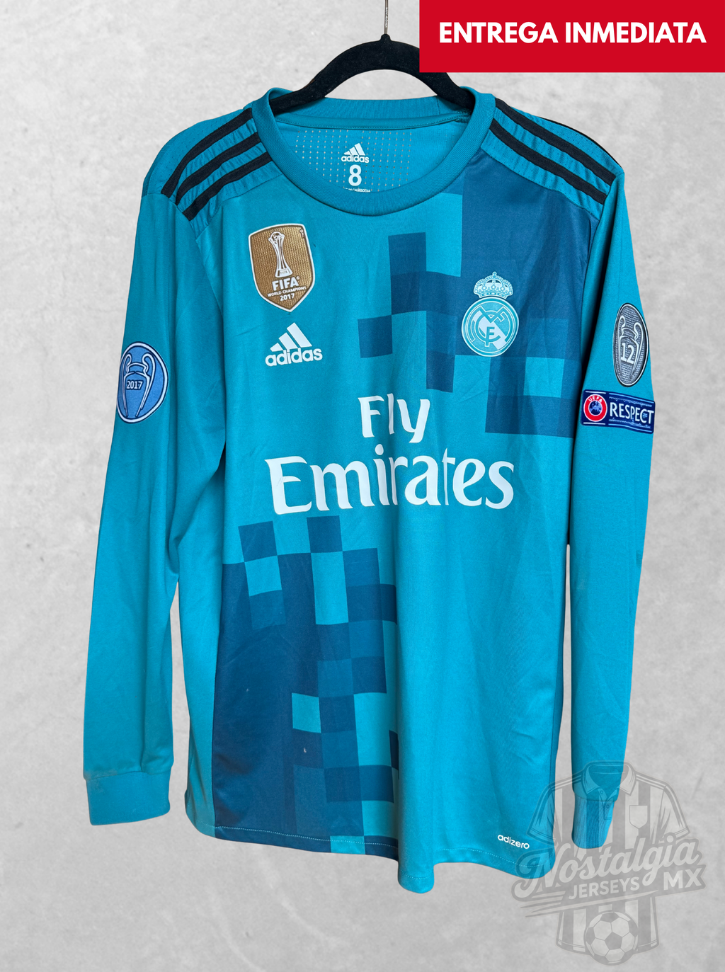 Real Madrid 2017/18 tercera jugador manga larga Ronaldo 7 - M