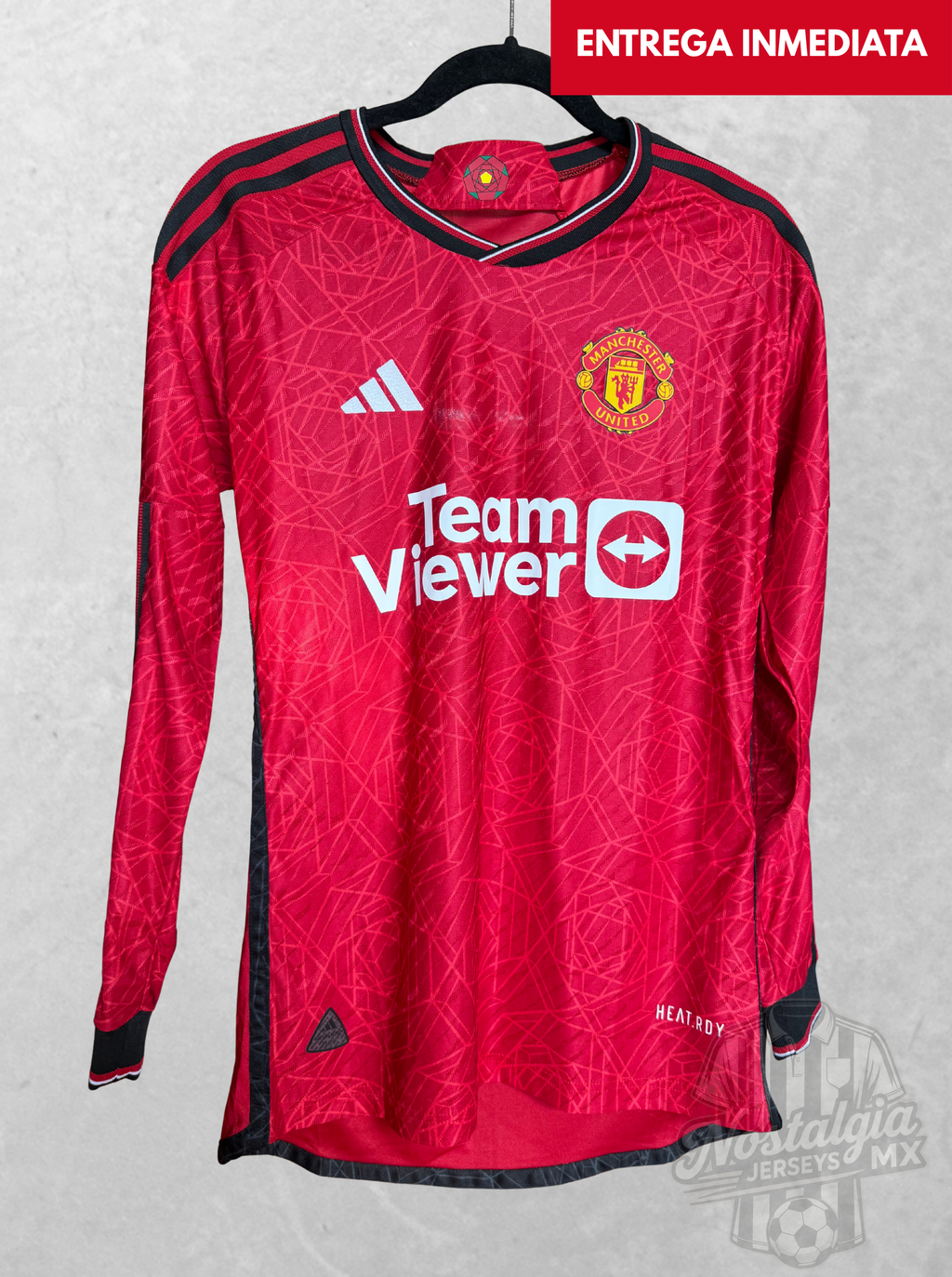 Manchester United 2023/24 local jugador manga larga - M