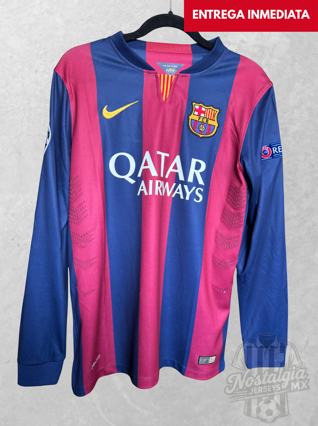 Barcelona 2014/15 local manga larga Messi 10 - S